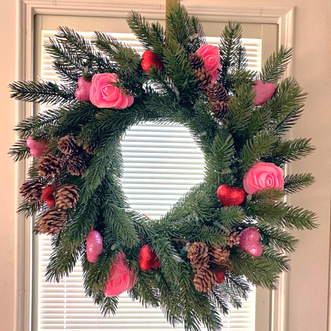 valentine day wreath