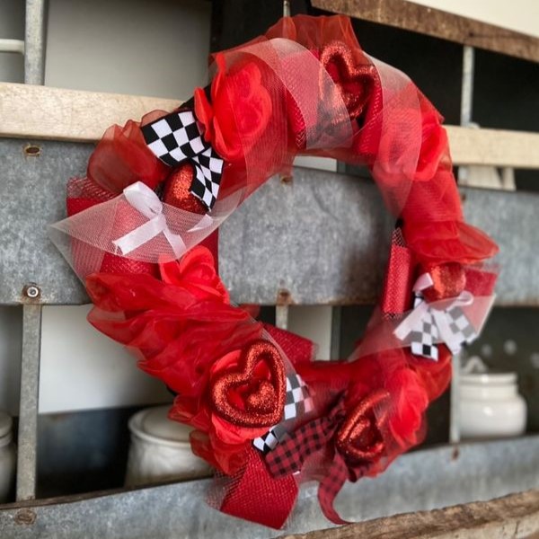 valentine's day wreath