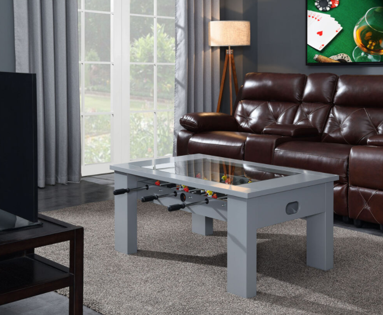 Hanover Foosball Coffee Table in Gray