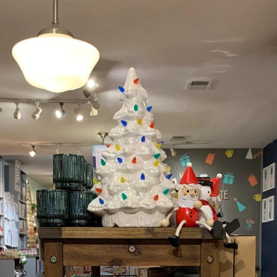 Nostalgic White Ceramic Light Up Tree