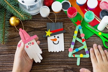 DIY Popsicle Stick Ornaments