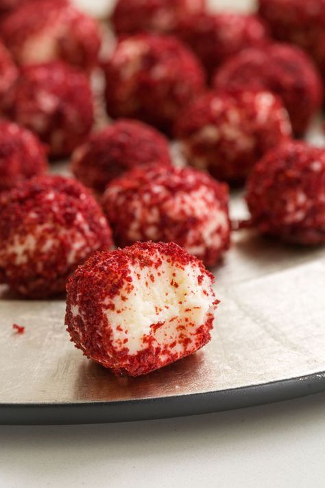 Red Velvet Cheesecake Truffles