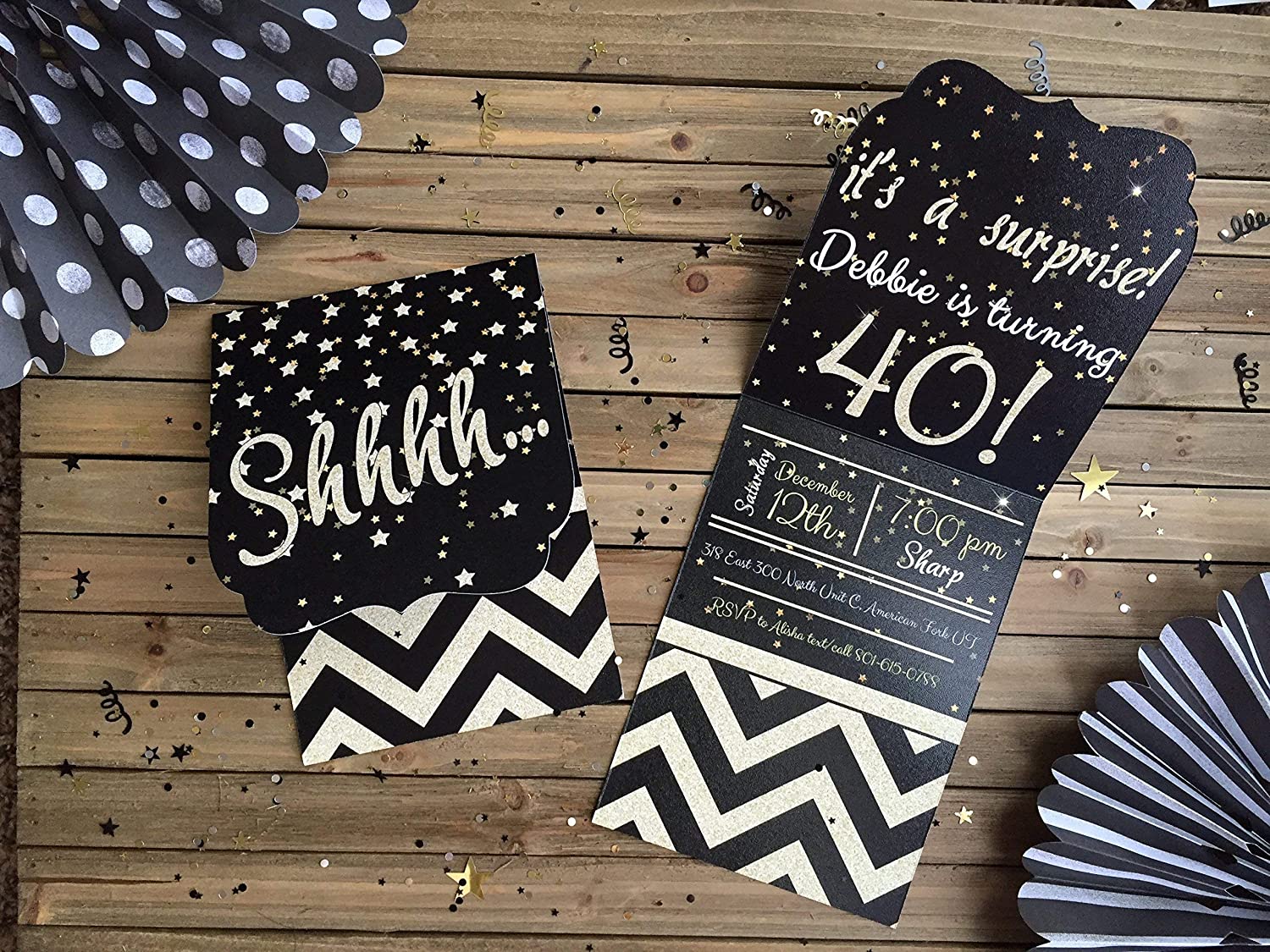 surprise party invitations