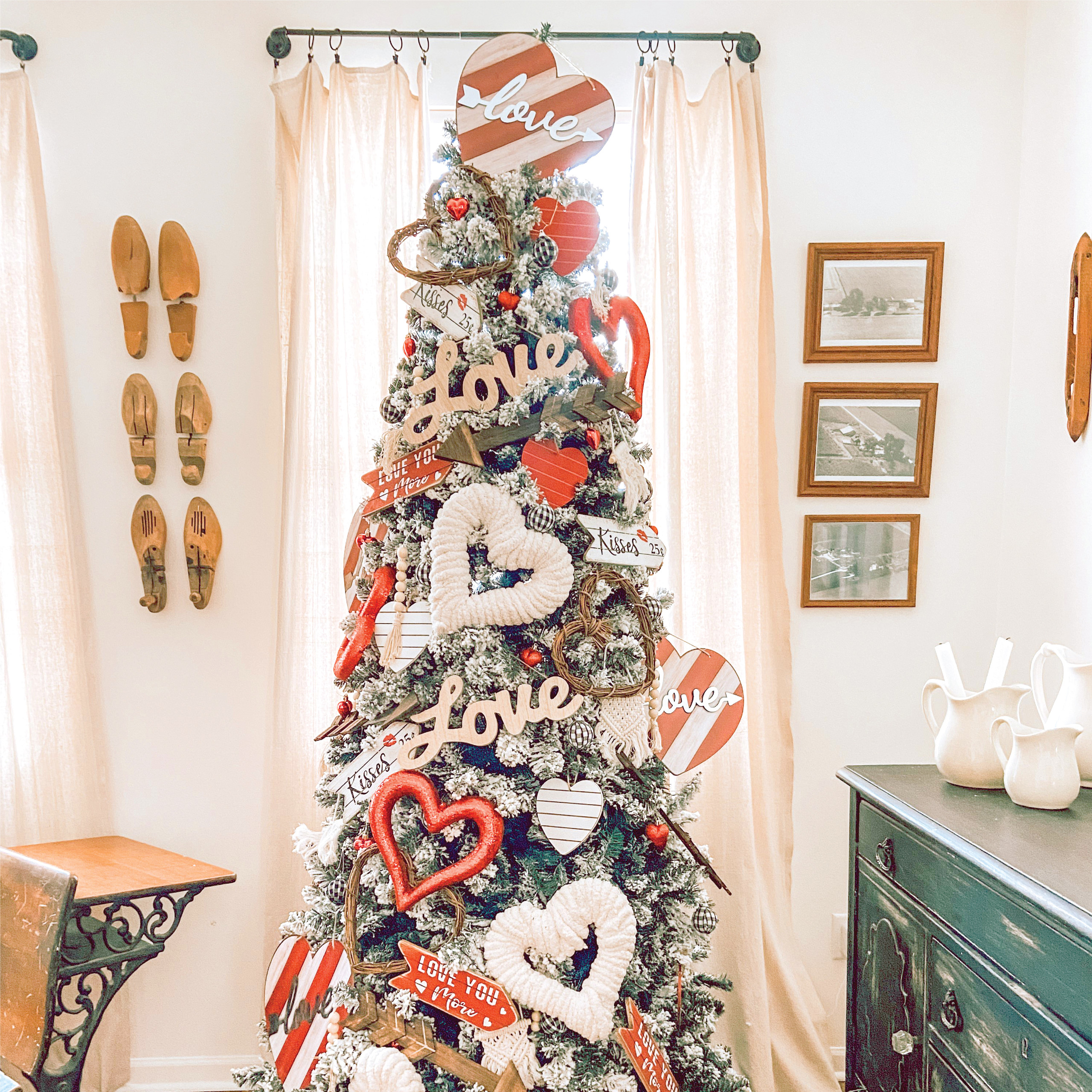 How to Re-Use Your Artificial Christmas Tree for Valentine’s Day